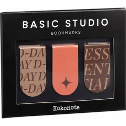 Σετ με 3 Μεταλλικούς Σελιδοδείκτες KOKONOTE BASIC STUDIO Coral Spice