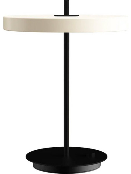Φωτιστικό Επιτραπέζιο Asteria 2543 Φ31x41.5cm Led 600lm 13W 3000K Pearl White-Black Umage