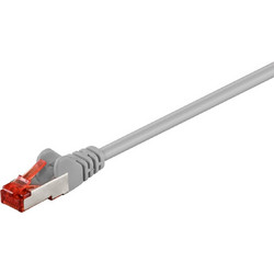 Goobay S/FTP Cat.6 Καλώδιο Δικτύου Ethernet 0.5m Grey 50885