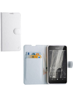 Volte-Tel Leather TPU Book Stand Θήκη White (Microsoft Lumia 650 5.0")