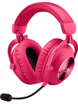 Logitech G Pro X2 Ασύρματο Gaming Headset Over Ear Pink