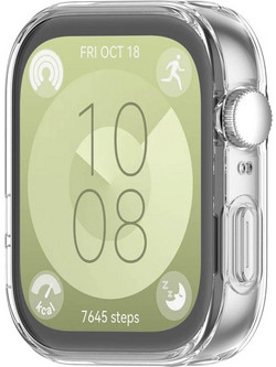 Tech-Protect Πλαστική Θήκη με Τζαμάκι Defense 360 για Huawei Watch Fit 3 - Διάφανο