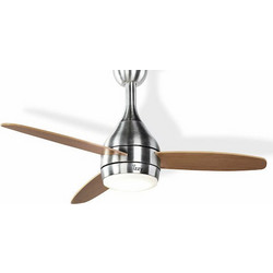 Izzy IZ-9027 Ανεμιστήρας Οροφής 132cm 100W με Φως & Τηλεχειριστήριο Καφέ