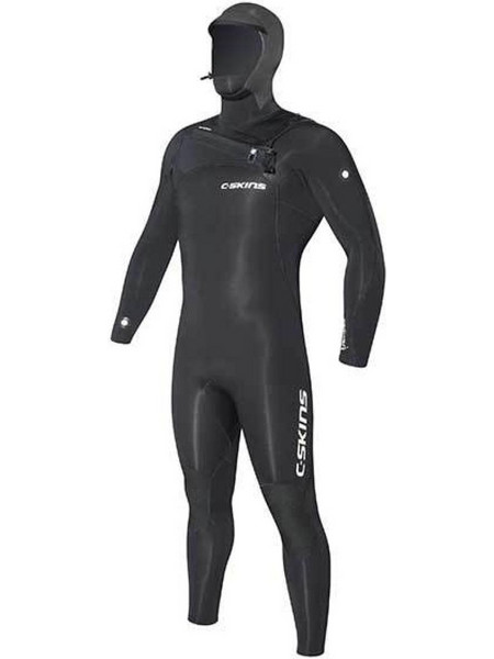C-Skins Rewired Hooded Steamer Black/Olive Ολόσωμη Στολή Κατάδυσης Neoprene για Αυτόνομη Κατάδυση 4mm