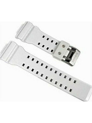 Casio Λουράκι GA-100B-7 G-Shock Λευκό - Casio