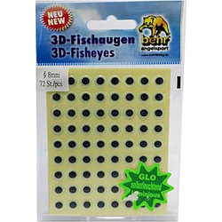 Αυτοκόλλητα Μάτια για Jig - 8 mm , Λευκό-BEHR