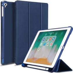 Θήκη Smartcase Flip Cover Stand με Υποδοχή Apple Pencil για iPad Pro 2024 11" μπλε σκούρη