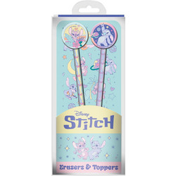 STITCH & ANGEL - Space Rocks - Set of 2 Pencils with Toppers