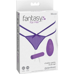 Pipedream Fantasy For Her Petite Panty Thrill-Her Δονητής Εσωρούχου για Ζευγάρια με Τηλεχειριστήριο Μωβ