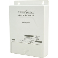 FOLKSAFE τροφοδοτικό συστημάτων CCTV FS-DC121608W, 16 εξόδων, 12V/8A, αδιάβροχο IP65 FS-DC121608W