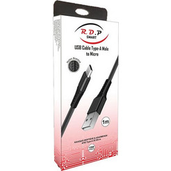 Red Point Καλώδιο USB-A to Micro-USB 15W 1m Μαύρο 27852