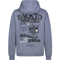 Sublevel Back To Nineties Unisex Hoodie Middle Blue H10600BI21509A-19300