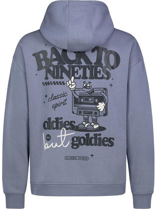 Sublevel Back To Nineties Unisex Hoodie Middle Blue H10600BI21509A-19300