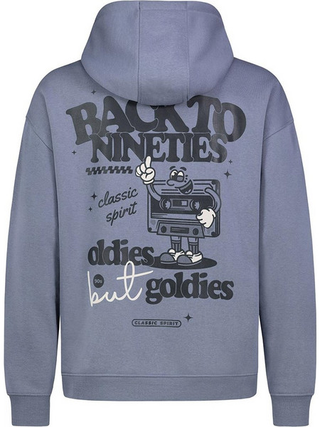 Sublevel Back To Nineties Unisex Hoodie Middle Blue H10600BI21509A-19300