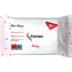 Famex Ruby Μωρομάντηλα χωρίς Οινόπνευμα & Parabens 12τμχ