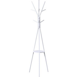 Καλόγερος Denner pakoworld μέταλλο σε λευκή απόχρωση 48.5x48.5x180εκ