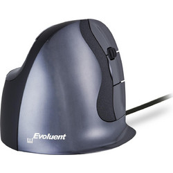 BakkerElkhuizen Evoluent D Right-hand Ενσύρματο Ποντίκι Εργονομικό Vertical Silver