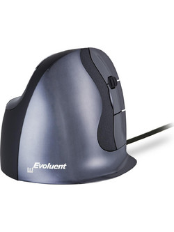 BakkerElkhuizen Evoluent D Right-hand Ενσύρματο Ποντίκι Εργονομικό Vertical Silver