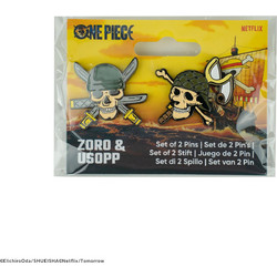 Netflix's One Piece (2023) - Set of 2 Zoro & Usopp Pins - KC618718