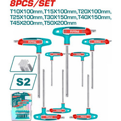 TOTAL ΕΠΑΓΓ. ΣΕΤ ΤΑΦ TORX 8ΤΕΜ Τ10-Τ50 (THHW80836)