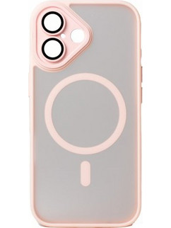 Hybrid Θήκη Σιλικόνης Με Magsafe & Metal Camera Lens Protection iPhone 17 Ροζ