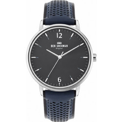 Ben Sherman Portobello Social Ανδρικό Ρολόι με Μπλε Δερμάτινο Λουράκι WB038U
