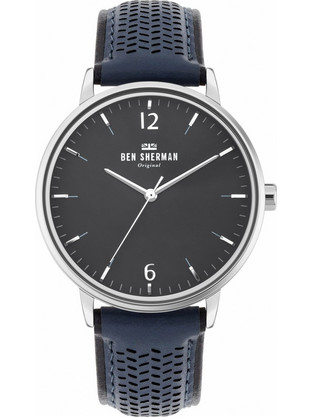 Ben Sherman Portobello Social Ανδρικό Ρολόι με Μπλε Δερμάτινο Λουράκι WB038U