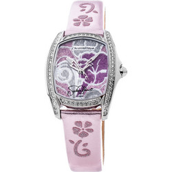 Chronotech Γυναικείο Ρολόι με Μωβ Δερμάτινο Λουράκι CT7094SS-13