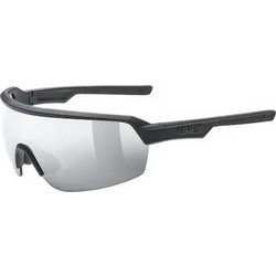 Uvex Sportstyle 227 S53.2.0662.216 Αθλητικά Γυαλιά Ηλίου Μάσκα Κοκάλινα Μαύρα με Aσημί Polarized Φακό