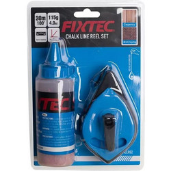 Ράμμα Χάραξης - Νήμα 30m & Κιμωλία Κόκκινη Fixtec FHCLR02