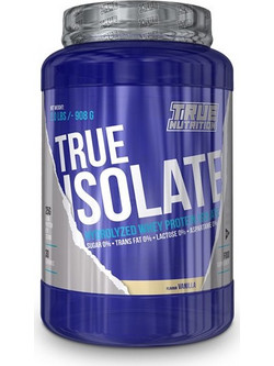True Nutrition True Isolate Banana Πρωτεΐνη Ορού Γάλακτος Γράμμωσης Χωρίς Λακτόζη 908gr