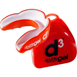 D3 Double Dual Layer Gel Mouthguard Μασελάκι Προστασίας Αθλητών (12+ Years Old) Κόκκινο