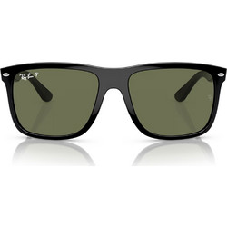 Ray-Ban RB4547 601/58 Γυαλιά Ηλίου Τετράγωνα Κοκάλινα Μαύρα με Καφέ Polarized Φακό