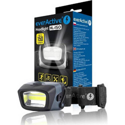 Everactive HL-150 Φακός Κεφαλής Εργασίας Μπαταρίας Led Αδιάβροχος 150lm