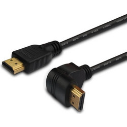 SAVIO Καλώδιο HDMI 1.4 Angle 90 HDMI Male to HDMI Male 1.5m Black