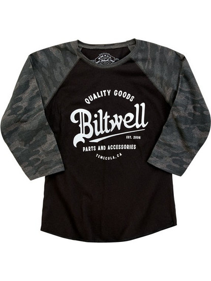 Biltwell Γυναικεία Μπλούζα Script baseball female shirt