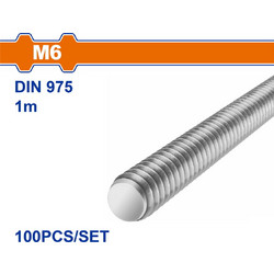 WADFOW ΝΤΙΖΑ-ΟΛΟΠΑΣΟ ΓΑΛΒΑΝΙΖΕ 4.8 DIN975 6mm / 1m (WXSZ306)