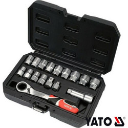Yato YT-38653 Σετ καστανια και καρυδάκια διάτρητα Go-Through 17τεμ