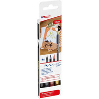 Σετ Μαρκαδόροι Edding 1340 Ινών Brush Mix (4 Τεμαχίων)