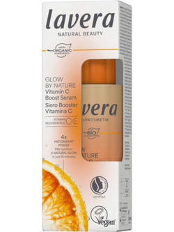 Lavera Glow Q10 & Vitamin C Αντιγηραντικό Ενυδατικό Serum Προσώπου με Βιταμίνη C 30ml