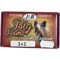 J&B Big Game 1+1 Semi Magnum Φυσίγγια cal12 70mm 5τμχ