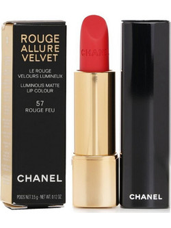 Chanel Rouge Allure Velvet Luminous Matte 57 Rouge Feu Long Lasting Κραγιόν Stick 3.5gr