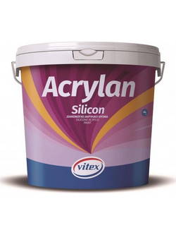 Vitex Acrylan Silicon Μονωτικό Σιλικονούχο Χρώμα Εξωτερικού Χώρου Βάση Μ 10lt