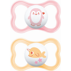 Mam Air Ανατομικές Ορθοδοντικές Πιπίλες Σιλικόνης 16m+ Miss Independent Star 2τμχ
