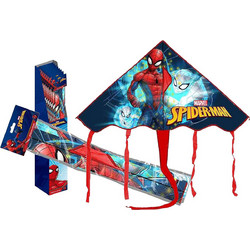 Αετός τριγωνικός polyester Spiderman 99x70cm μπλε 3-2498
