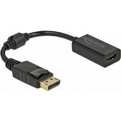 Αντάπτορας Delock DisplayPort to HDMI 1080p/60Hz Passive Black