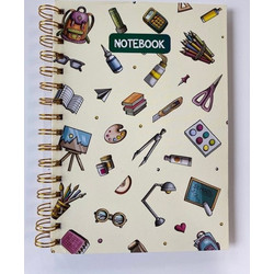 Notebook - A5 - Ruled Lines-motives (1340)