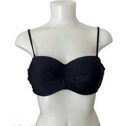 Γυναικείο Strapless Bikini Top σε Μαύρο χρώμα Μαύρο
