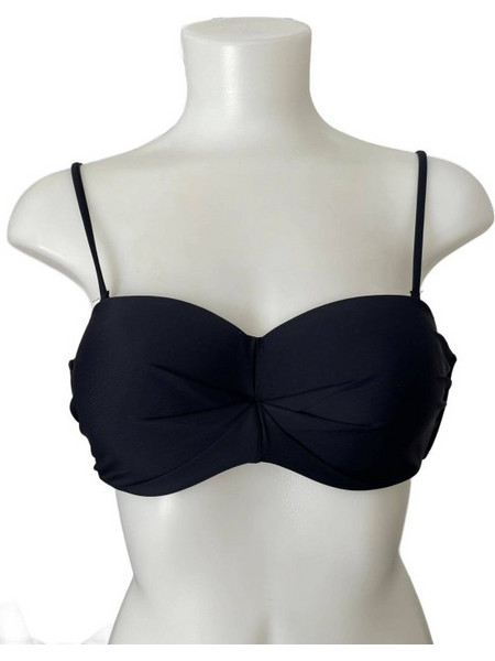 Γυναικείο Strapless Bikini Top σε Μαύρο χρώμα Μαύρο