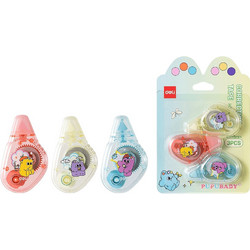 DELI ΤΑΙΝΙΑ ΔΙΟΡΘΩΤΙΚΗ BLISTER 3 ΤΕΜΑΧΙΑ 5mmx5m PUPUBABY ΑΣΣΟΡΤΙ (Το προιόν πωλείται σε μεμονωμένα τεμάχια του ενός)